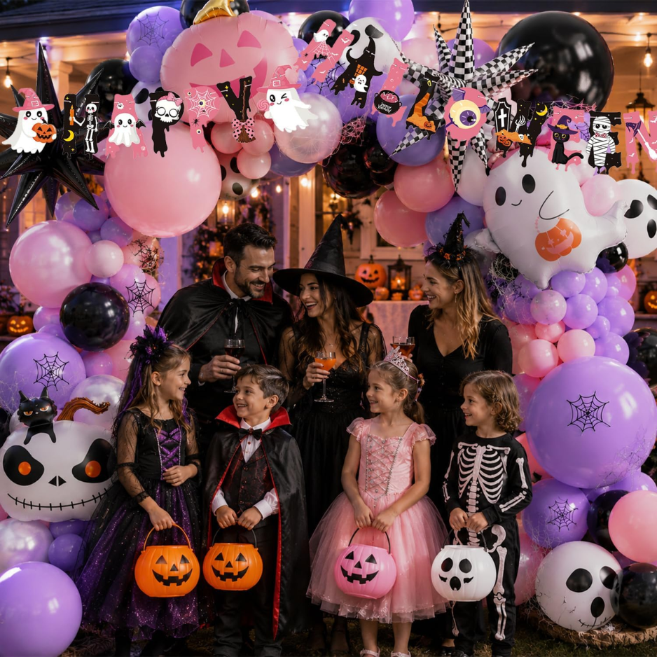 152pcs Halloween Balloon Garland Arch Kit
